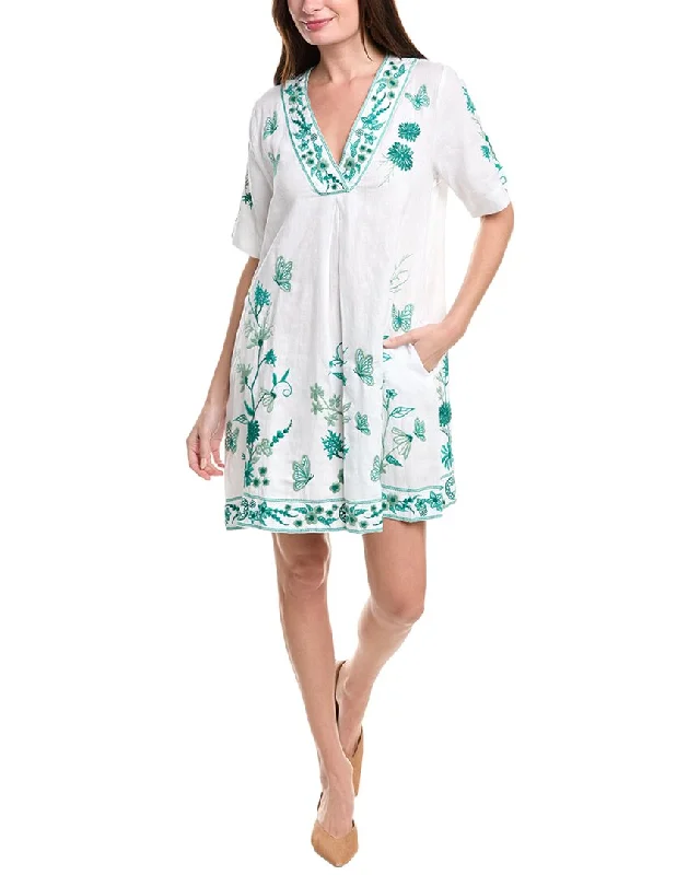 Johnny Was Domingo Dolman Linen Shift Dress