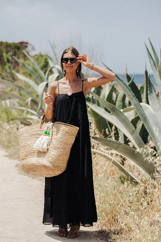 SLFCosima ankle strap dress black