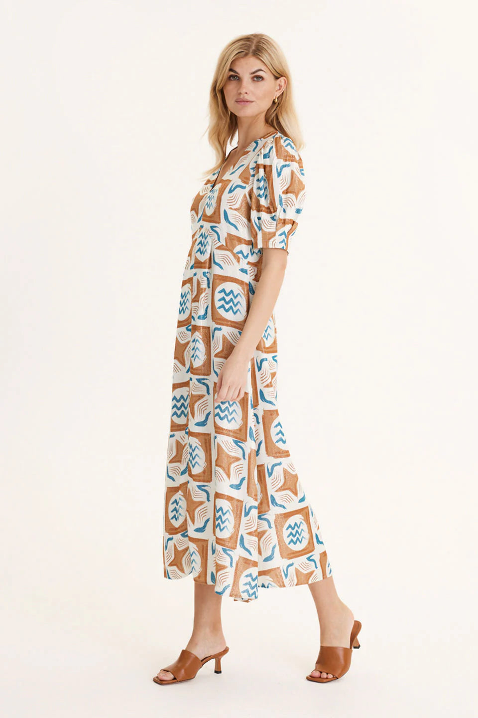 Eta Long Dress in Bluejay