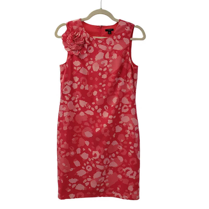 Ann Taylor Silk Blend Leopard Print Shift Dress Size 4P