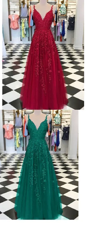 Burgundy Turquoise Green Fancy Girls Burgundy Lace Appliques Prom Dresses With Straps Burgundy Turquoise Green Fancy Girls Burgundy Lace Appliques Prom Dresses With Straps