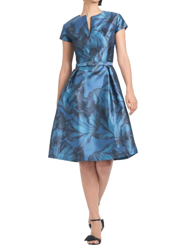 Maddox Dress In Tonal Petal