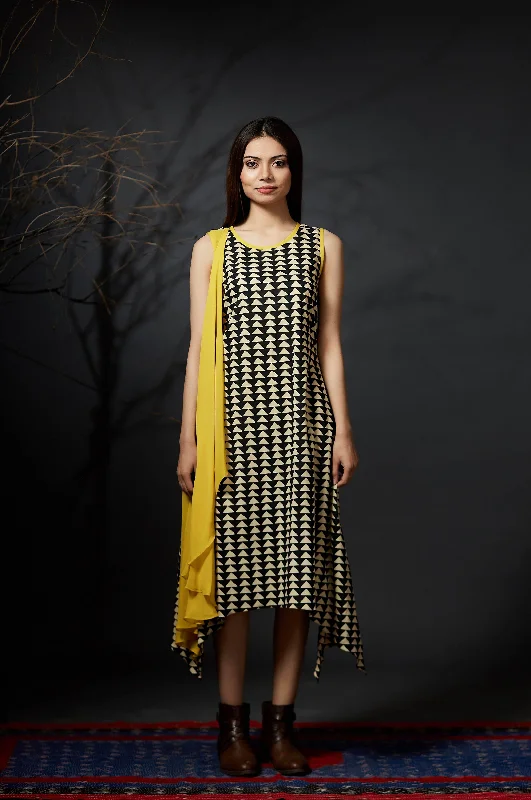 Chitrangada - Scarf Dress - Yellow