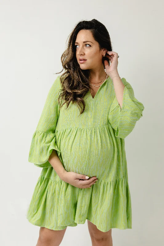Julia Cotton Dress Wild Lime