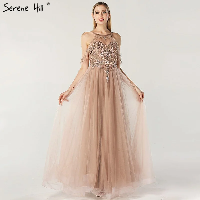 On Sale No Return No Refund Sale Latest Design O-Neck Beading Diamonds Evening Dresses 2024 Off Shoulder Sexy Tulle Evening Gowns Serene Hill LA6533 On Sale No Return No Refund Sale Latest Design O-Neck Beading Diamonds Evening Dresses 2024 Off Shoulder Sexy Tulle Evening Gowns Serene Hill LA6533