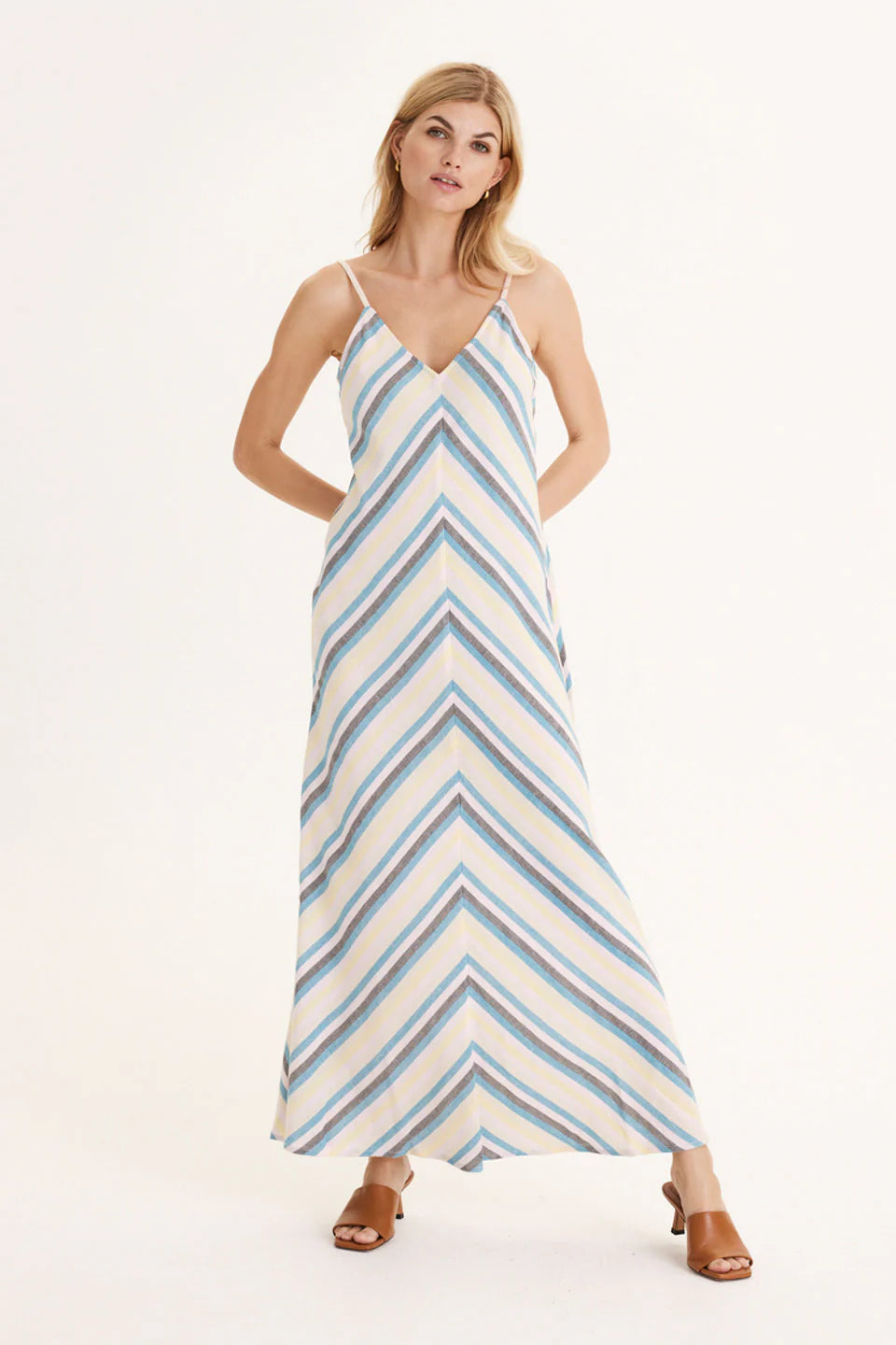 Imara Strap Dress in Bluejay