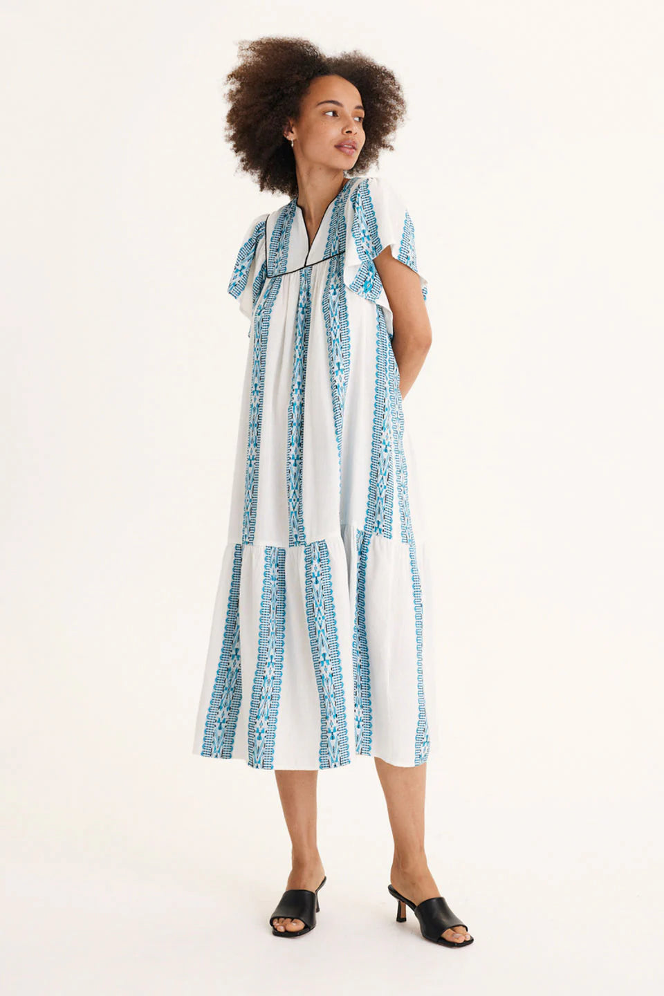 Solene Long Dress Whisper White
