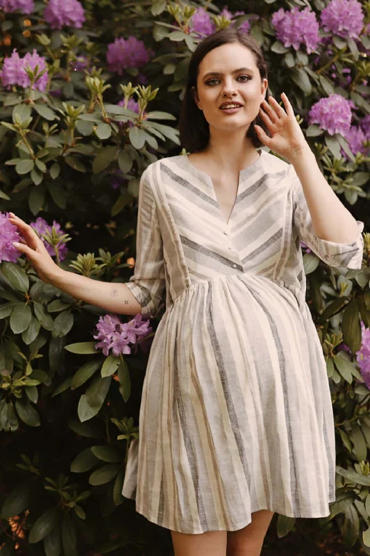 Roma Long Sleeve Breastfeeding Dress