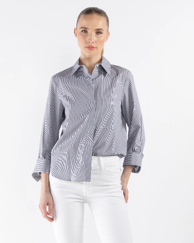 Boyfriend Shirt Elegant Button-Down Short Shirt