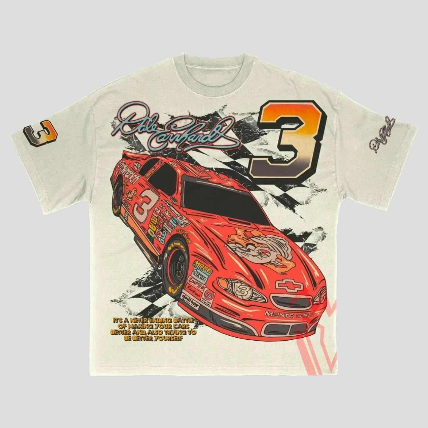 Dale Earnhardt Shirt - Oversized Tees for Racing Enthusiasts Trendy Ruffled Short Sleeve Dale Earnhardt Shirt - Oversized Tees for Racing Enthusiasts Trendy Ruffled Short Sleeve