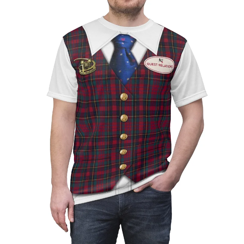 Disney Guest Relations Outfit Shirt, Disney Cast Member Costume Casual Cotton Short Shirt Disney Guest Relations Outfit Shirt, Disney Cast Member Costume Casual Cotton Short Shirt