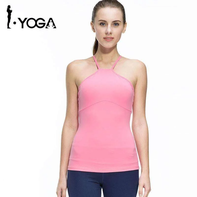Fitness Women Sleeveless Shirts Jogging Vest Gym Sports Running Clothes Tight Yoga Top with Breathable Quick Dry Spandex Elegant Button-Down Short Shirt Fitness Women Sleeveless Shirts Jogging Vest Gym Sports Running Clothes Tight Yoga Top with Breathable Quick Dry Spandex Elegant Button-Down Short Shirt