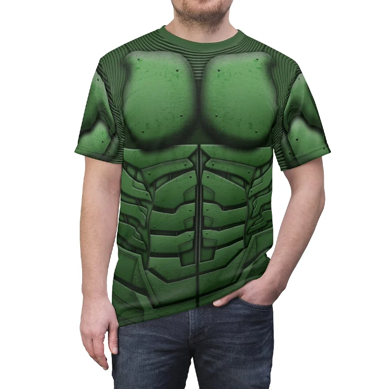 Green Goblin Shirt, Disney Marvel Avengers Cosplay Costume Classic Denim Short Sleeve Green Goblin Shirt, Disney Marvel Avengers Cosplay Costume Classic Denim Short Sleeve