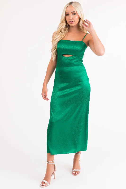 Jade Animal Print Sleeveless Midi Dress Comfortable Empire Waist Midi Dress