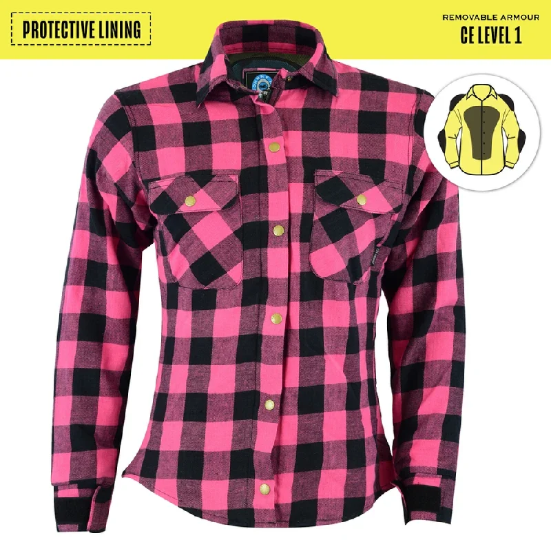Johnny Reb Womens 'waratah' Plaid Protective Shirt - Reinforced With Protective- Fibre-JRS10004 Comfortable Fitted Short Sleeve Johnny Reb Womens 'waratah' Plaid Protective Shirt - Reinforced With Protective- Fibre-JRS10004 Comfortable Fitted Short Sleeve