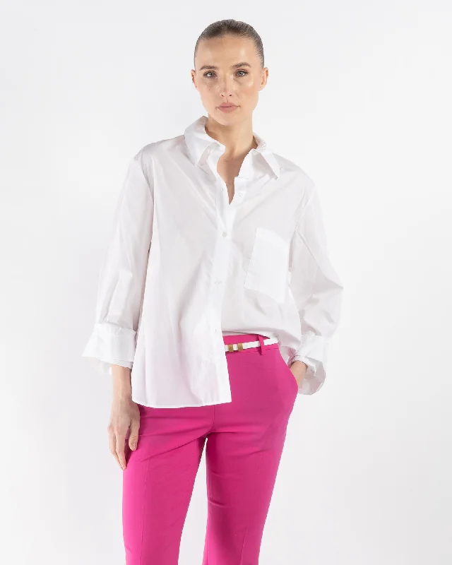 Morning After Shirt Chic Button-Up Short Shirt