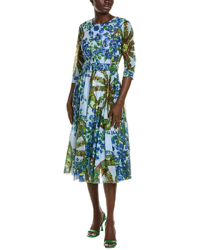 Samantha Sung Aster Midi Dress Elegant Floral Midi Dress