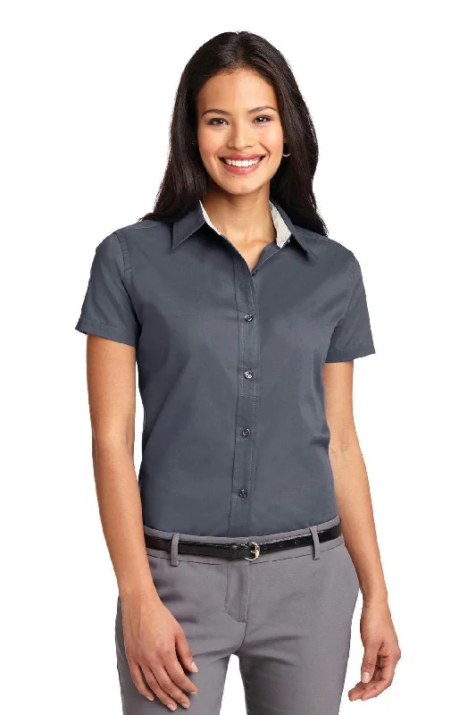 Port Authority Ladies Short Sleeve Easy Care Shirt. L508 Comfortable Flowing Short Sleeve Port Authority Ladies Short Sleeve Easy Care Shirt. L508 Comfortable Flowing Short Sleeve