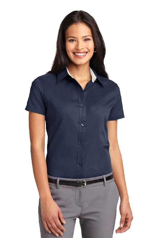 Port Authority Ladies Short Sleeve Easy Care Shirt. L508 Trendy Sleeveless Short Shirt Port Authority Ladies Short Sleeve Easy Care Shirt. L508 Trendy Sleeveless Short Shirt