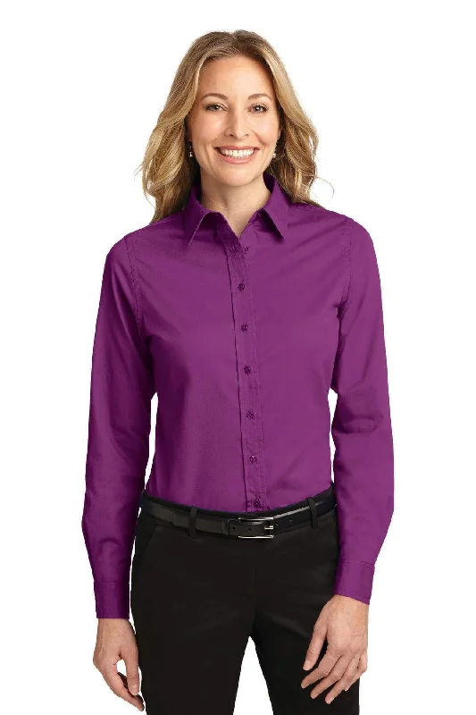 Port Authority Ladies Long Sleeve Easy Care Shirt. L608 Comfortable Ribbed Short Sleeve Port Authority Ladies Long Sleeve Easy Care Shirt. L608 Comfortable Ribbed Short Sleeve