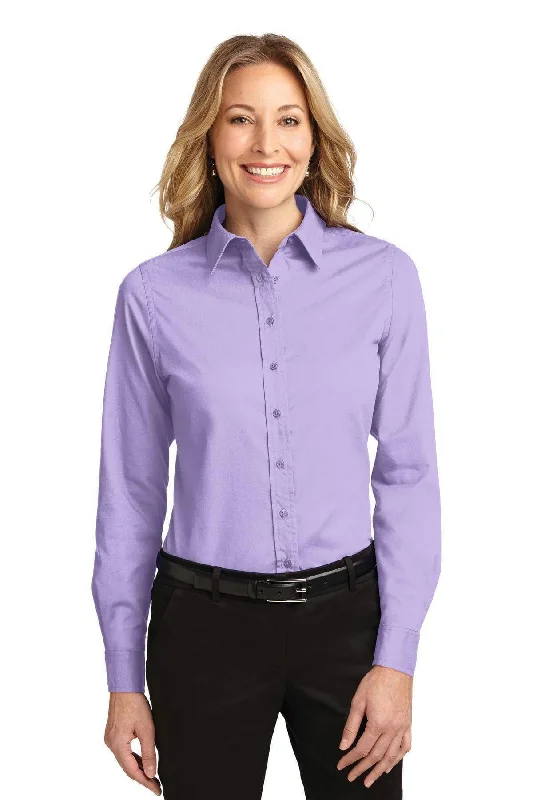 Port Authority Ladies Long Sleeve Easy Care Shirt. L608 Fashionable Cuffed Short Sleeve Port Authority Ladies Long Sleeve Easy Care Shirt. L608 Fashionable Cuffed Short Sleeve