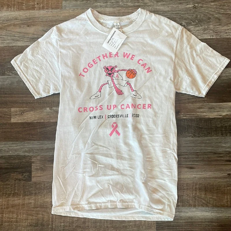 Cancer Basketball New Lex white short sleeve shirt size adult small Soft Cotton Short Shirt Cancer Basketball New Lex white short sleeve shirt size adult small Soft Cotton Short Shirt