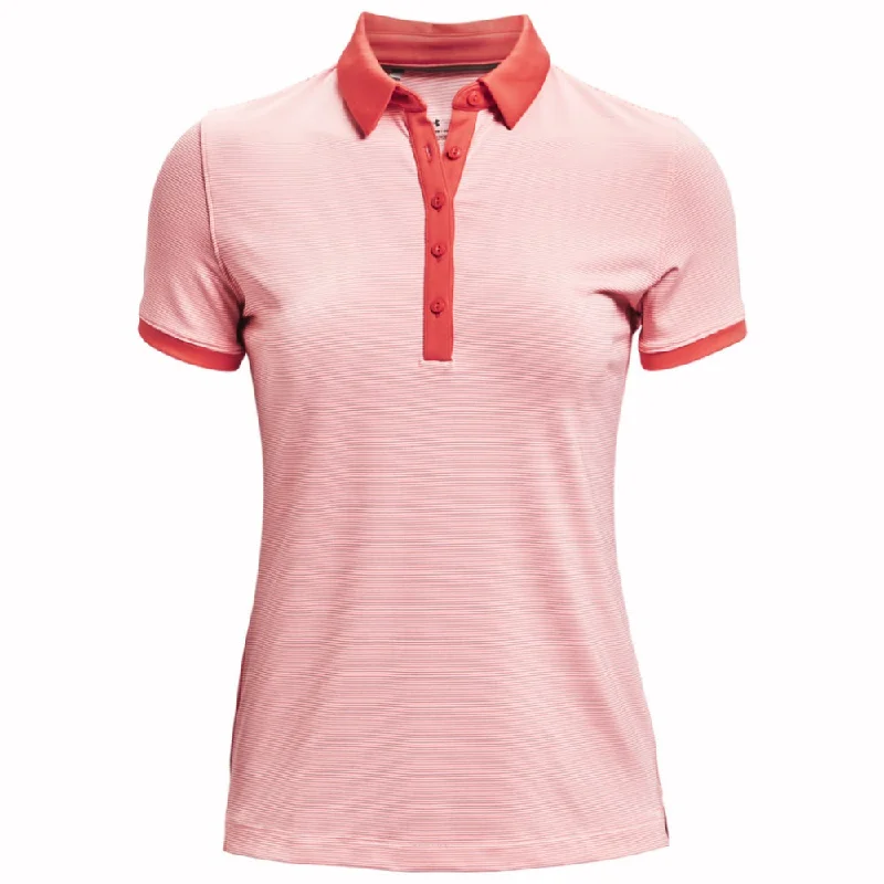 Under Armour Ladies Zinger Novelty Golf Shirt 1361913 Comfortable Fit Short Shirt