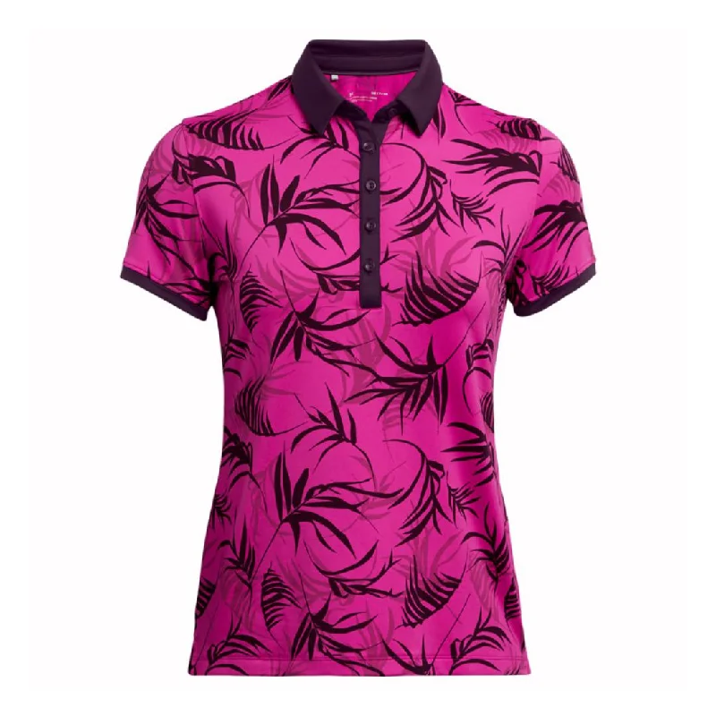 Under Armour Ladies Zinger Novelty Golf Shirt 1361913 Elegant Lace Short Sleeve