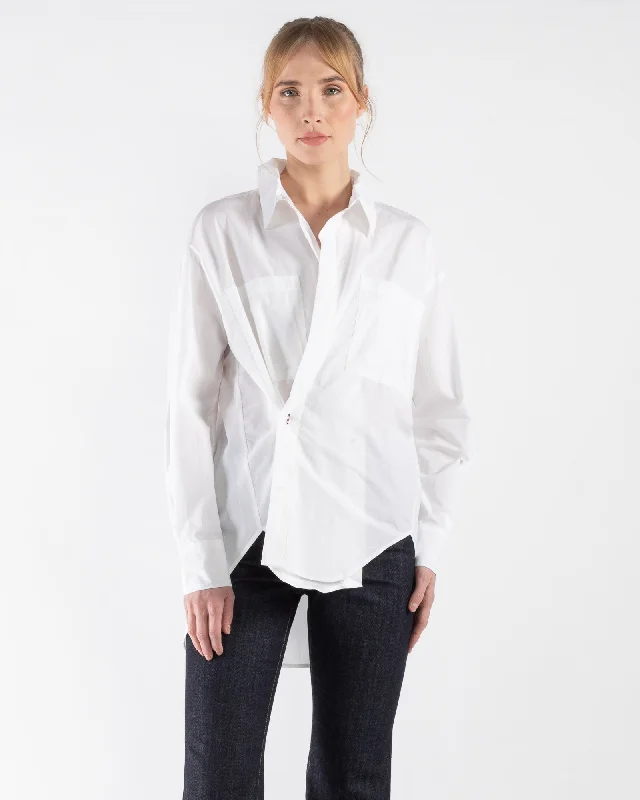 Boyfriend Shirt Chic Silk Short Sleeve Shirt