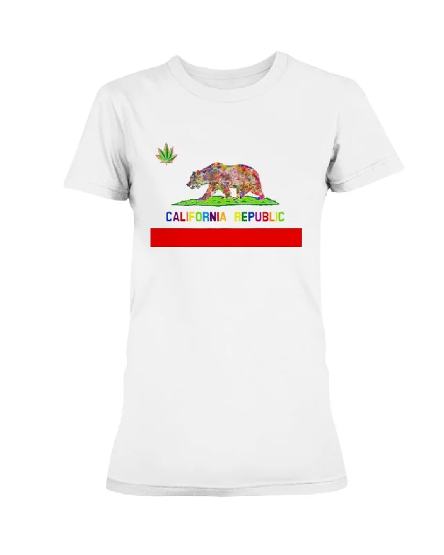 California Love - Missy T-Shirt Cashmere Blend Cotton Blend Poly Blend