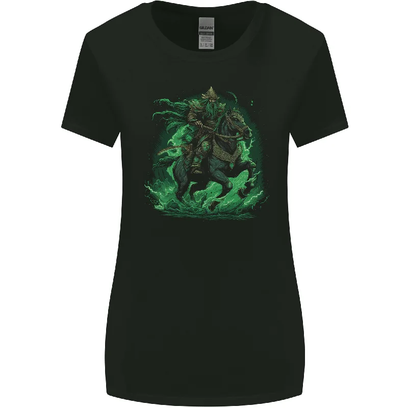 A Fantasy Wizard on Horseback Warlock Magician Womens Wider Cut T-Shirt Mesh Blend Leather Blend Suede Blend A Fantasy Wizard on Horseback Warlock Magician Womens Wider Cut T-Shirt Mesh Blend Leather Blend Suede Blend
