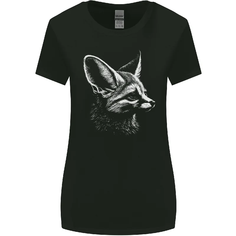 A Fennec Fox Womens Wider Cut T-Shirt Terry Blend Velvet Blend Canvas Blend