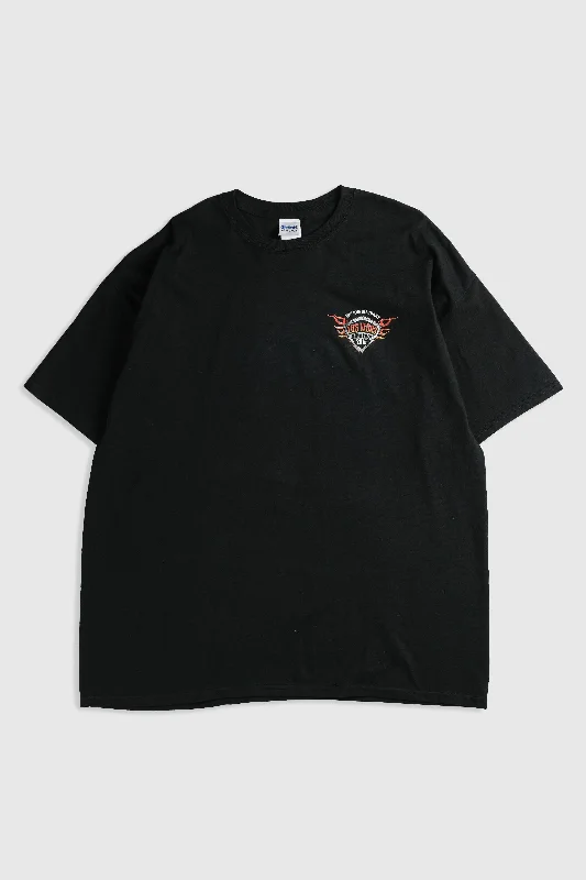 Deadstock Las Vegas Bike Fest Tee - 2XL Striped Floral Plaid