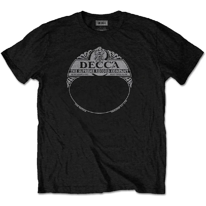 Decca Records | Official Band T-Shirt | Supreme Label Satin Fabric Silk Fabric Chiffon Fabric Decca Records | Official Band T-Shirt | Supreme Label Satin Fabric Silk Fabric Chiffon Fabric