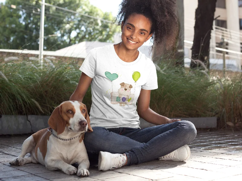 Dog Lover Tshirt | Gifts for Her | BFF Gift | Women's  T-shirt | Women Tshirt | Women Shirt Mesh Canvas Denim