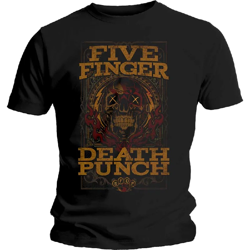 Five Finger Death Punch | Official Band T-Shirt | Wanted Graphic T-Shirt Round Neck Polyester Five Finger Death Punch | Official Band T-Shirt | Wanted Graphic T-Shirt Round Neck Polyester