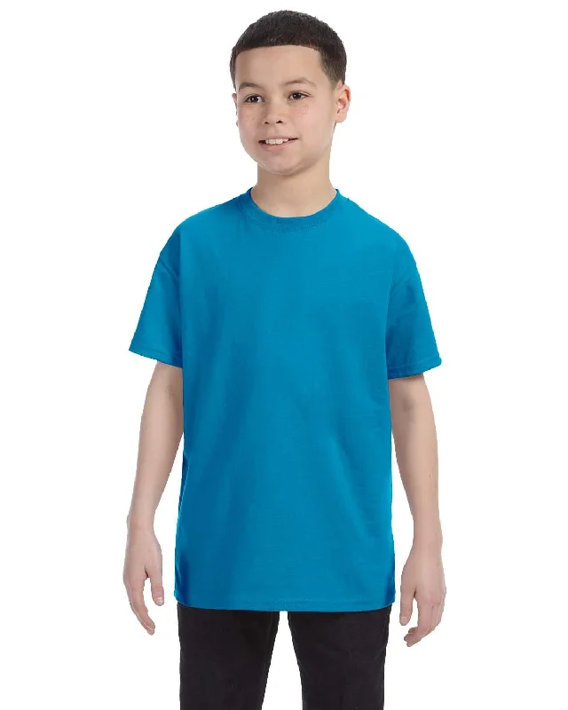 Gildan Youth Lightweight 100% Cotton T-Shirt | Sapphire Embroidered Appliqued Beaded Gildan Youth Lightweight 100% Cotton T-Shirt | Sapphire Embroidered Appliqued Beaded