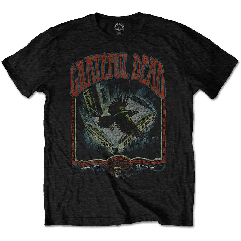 Grateful Dead | Official Band T-Shirt | Vintage Poster Striped Floral Plaid