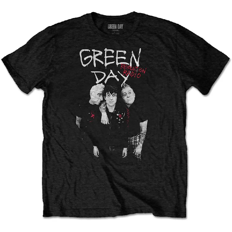 Green Day | Official Band T-Shirt | Red Hot Cashmere Blend Cotton Blend Poly Blend