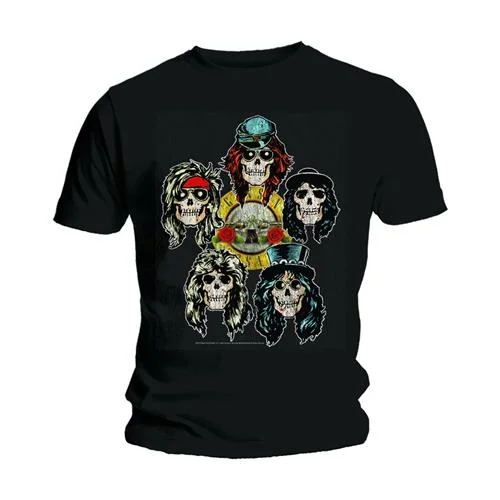 Guns N' Roses | Official Band T-Shirt | Vintage Heads Seamless Knitted Crochet