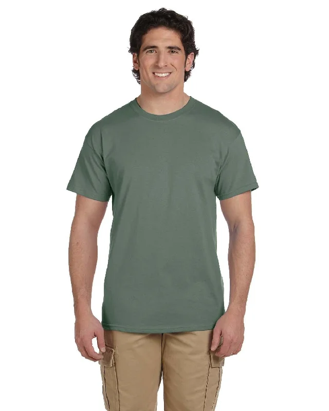 Hanes ComfortBlend 50/50 T-Shirt | Heather Green Anti-Shrink Durable Soft