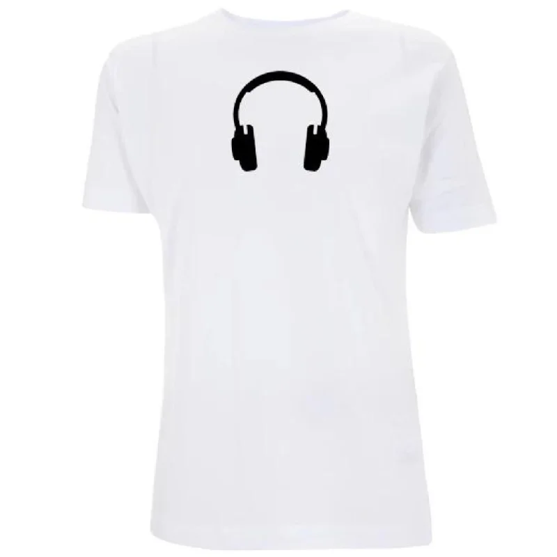 Headphones T-Shirt Fashionable Trendy Casual