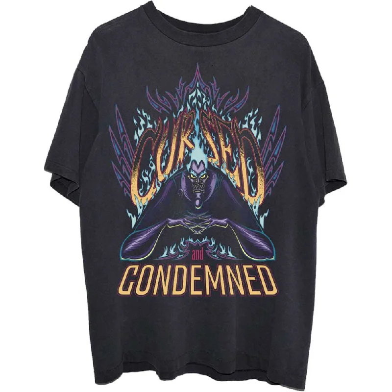 Disney | Official Band T-Shirt | Hercules Hades Cursed Denim Fabric Leather Fabric Suede Fabric Disney | Official Band T-Shirt | Hercules Hades Cursed Denim Fabric Leather Fabric Suede Fabric