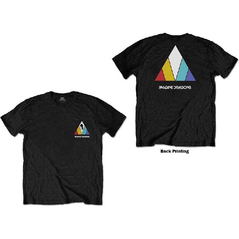 Imagine Dragons | Official Band T-Shirt | Evolve Logo (Back Print) Sequined Glittery Shiny