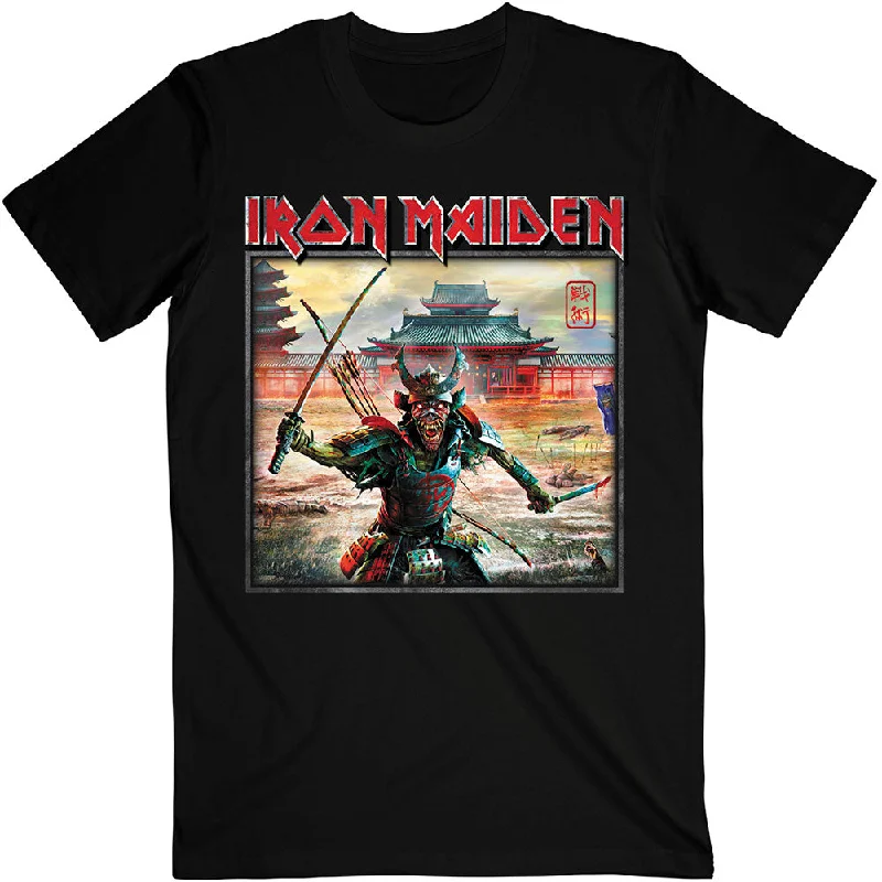 Iron Maiden | Official Band T-Shirt | Senjutsu Album Palace Keyline Square Embroidered Appliqued Beaded Iron Maiden | Official Band T-Shirt | Senjutsu Album Palace Keyline Square Embroidered Appliqued Beaded