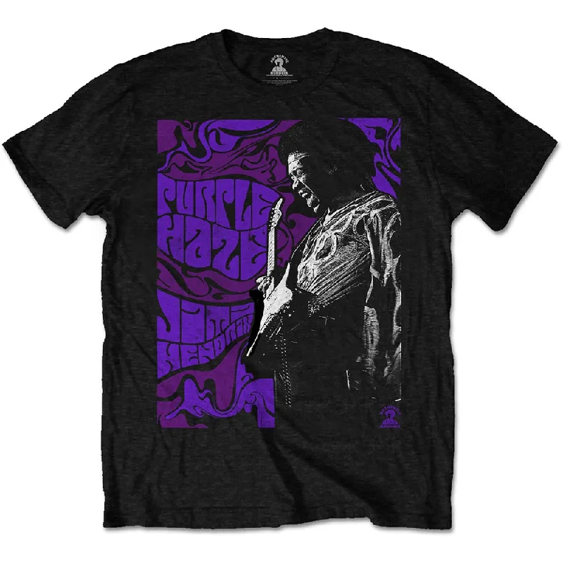 Jimi Hendrix | Official Band T-Shirt | Purple Haze Zippered Front Buttoned Front Snap Front Jimi Hendrix | Official Band T-Shirt | Purple Haze Zippered Front Buttoned Front Snap Front