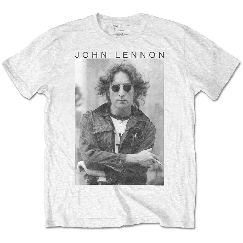 John Lennon | Official Band T-shirt | Windswept Sequined Glittery Shiny