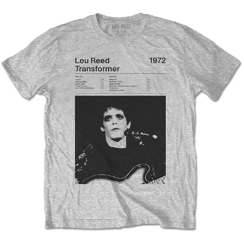 Lou Reed | Official Band T-Shirt | Transformer Track List Fashionable Trendy Casual