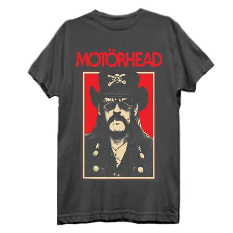 Motorhead | Official Band T-Shirt | Lemmy RJ Mesh Blend Leather Blend Suede Blend