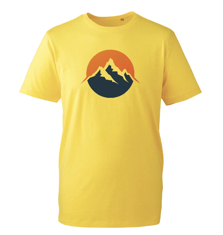 Mountain Sunset T-Shirt Seamless Knitted Crochet